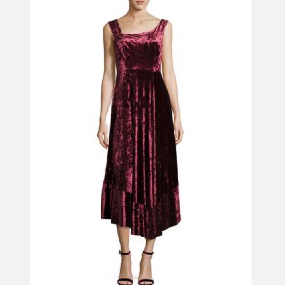 Nanette Lepore Scarlet Velvet Moulin Rouge Dress size 12